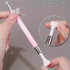 Gradient Point Drill Wax Stick with Self-Adhesive Rotating Nail Art Tool, Portable Dotting Pen for Nail Salon Use Nail Art Pen