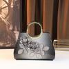 Gradual Change Flower Gold Powder Fashion Versatile Atmospheric Women'S Bags Versatile Portable Women'S Bags Light Luxury 7649