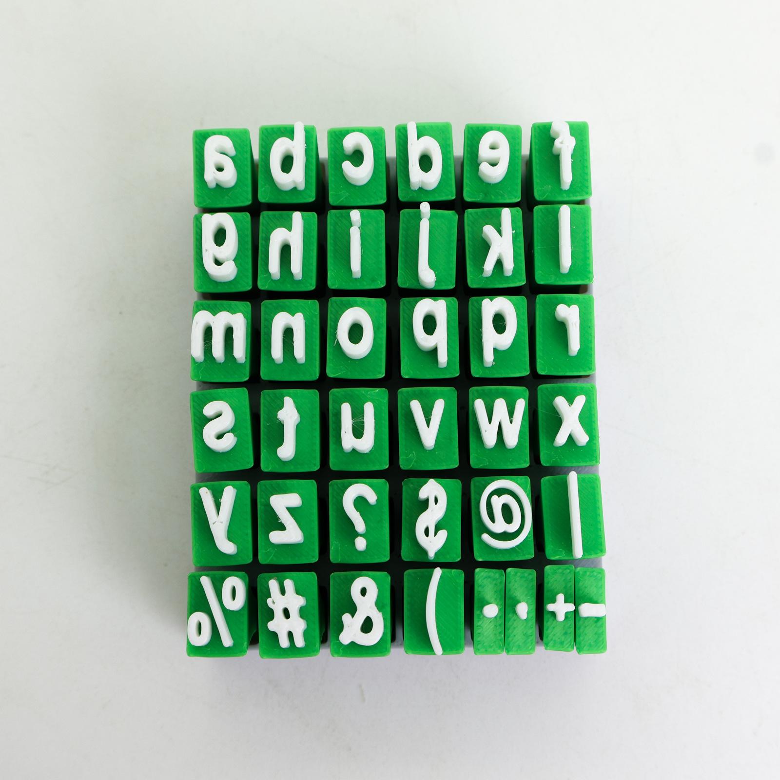 New Alphabet clay seal uppercase and lowercase letters clay seal set