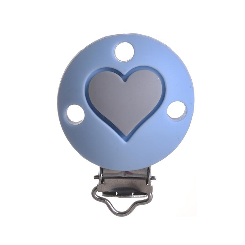 3Pcs Baby Pacifier Clip Soother Teether Round Shape Silicone Holder Nipple Clip DIY Baby Teething Chain Accessories BPA Free