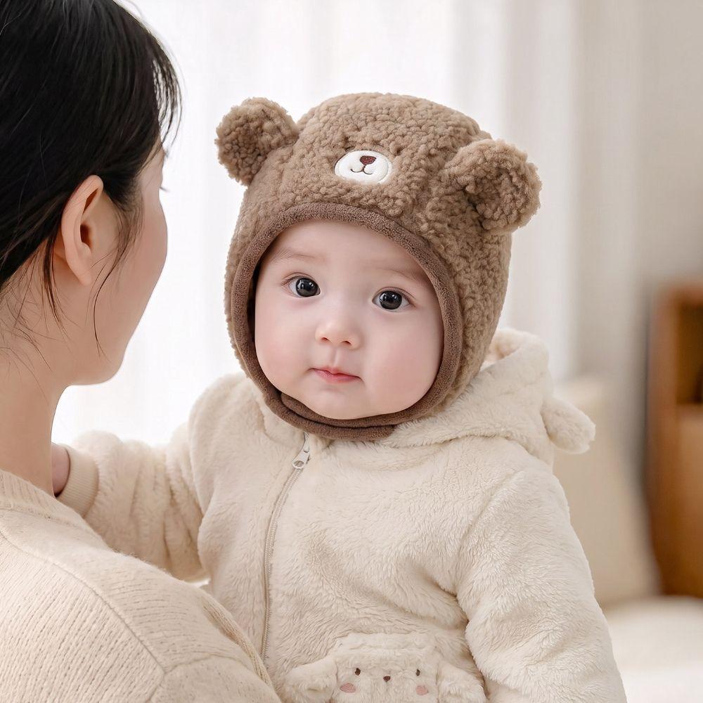 Thick Warm Toddler Winter Earflap Hat Ear Protection Thick Warm Baby Hat Outdoor Play