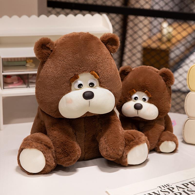 Niedlicher sitzender Teddybär Puppe Plüschtier Bär Umarmungsbär Puppe Mädchen Tasche Umhängetasche Stoffpuppe