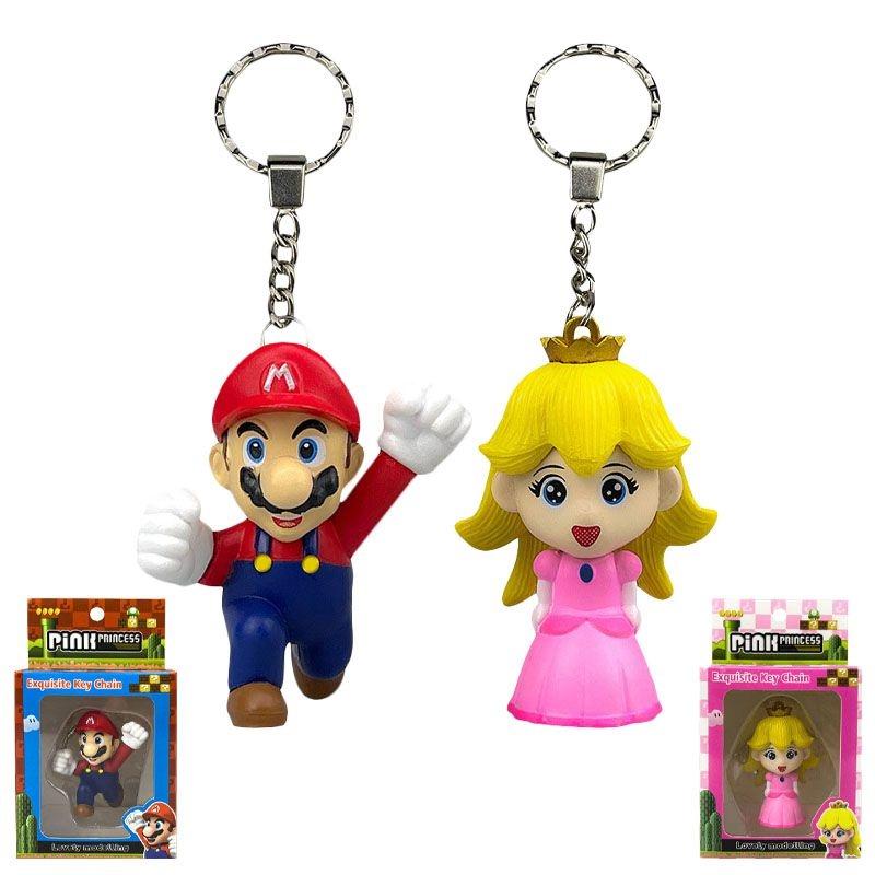 Portachiavi Ciondolo Principessa Peach Carino con Personaggio di Super Mario Per Collezionisti