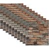 10 Pcs 3D Peel and Stick Foam Wall Panel Stickers, 14 Sq Feet Self Adhesive Faux Stone Decorative Brick Wallpaper Tiles for Home Decor