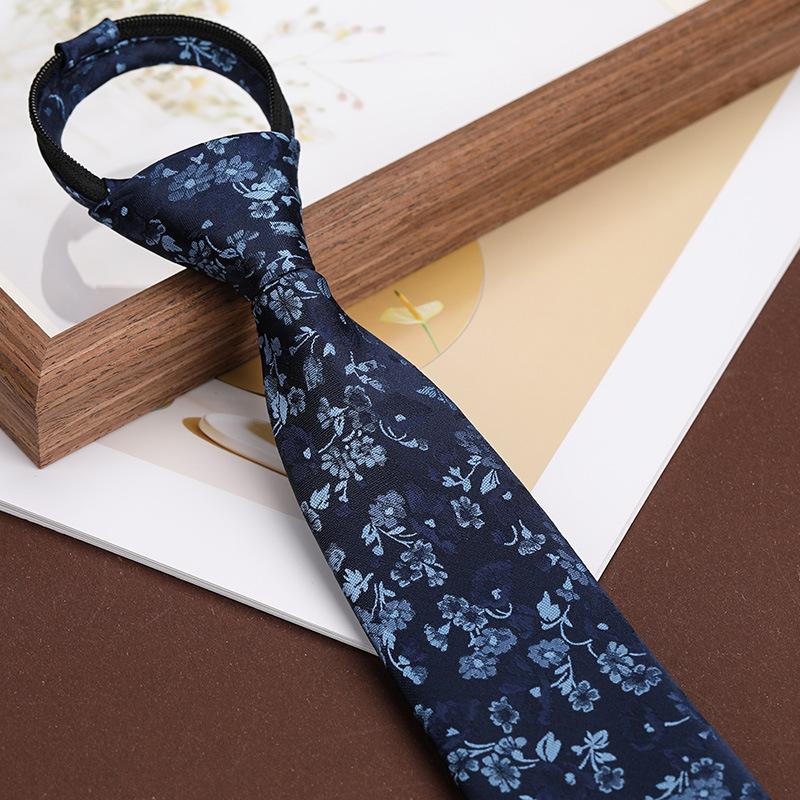 

Мужской Бизнес Ретро Гонконгский Стиль Свободный Крой Свадьба Жених 8см Молния Галстук Британский Узор Галстук