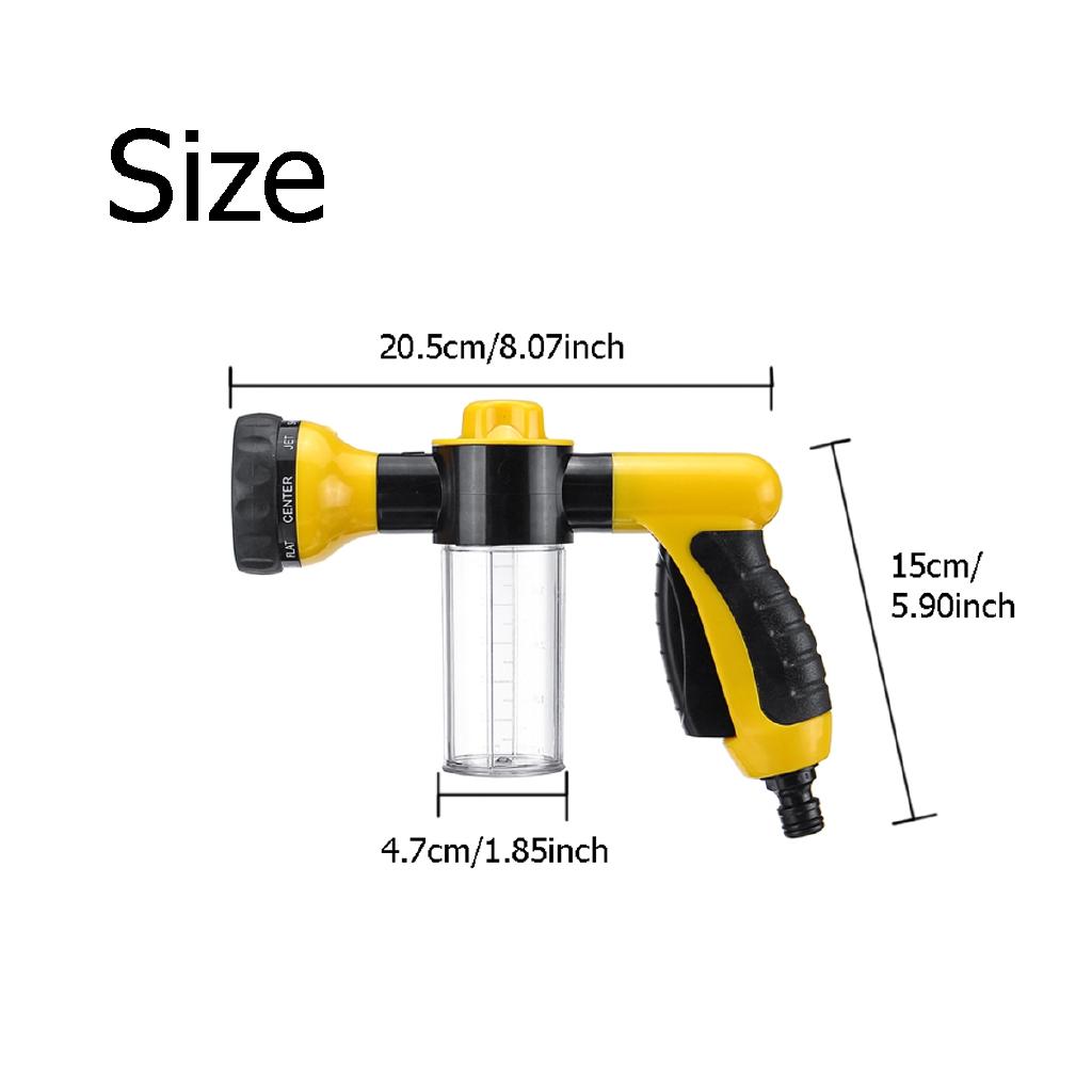 

Многофункциональный 8 в 1 Распылитель Мыла Шланг Насадка Высокое Давление Инструмент для Мойки Автомобиля Садовый Полив