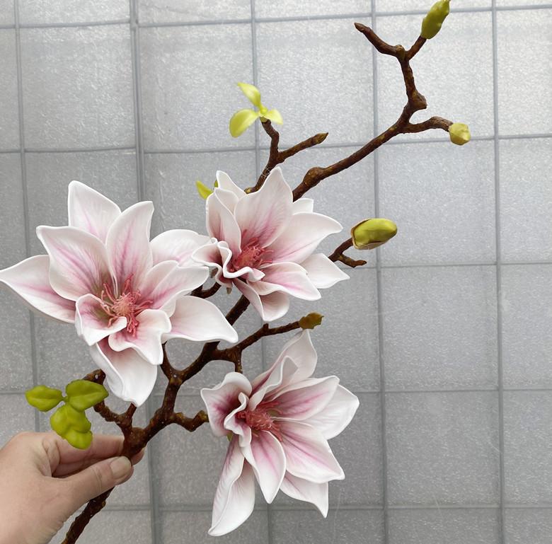High-End Chinese Style Magnolia Artificial Flower Arrangement for Home Decor
