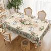 Runde Esstischdecke, Rosen-Retro-Muster, Wasserdicht und Ölabweisend, Dauerhaft verwendbare Tischdecke, Haushalts-Lange Esstischdecke
