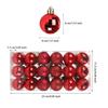 36 Pieces Indoor Wall Christmas Bauble Home Office Hotel Tree Hanging Pendant Festival Decoration Ornament 4cm Diameter