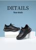 Red Dragonfly Men's Waterproof Leather Sneakers: Autumn Casual, Non-Slip, Soft Sole Travel Shoes