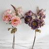 Real Touch Silk Peony Branches Luxury Simulation Peony Fake Flowers  Home Living Room Decor