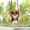 Accessories Birthday School Bag Duck Car Pendant Car Pendant Decor Straw Hat Swing Duck Car Hanging Ornament Swing Duck