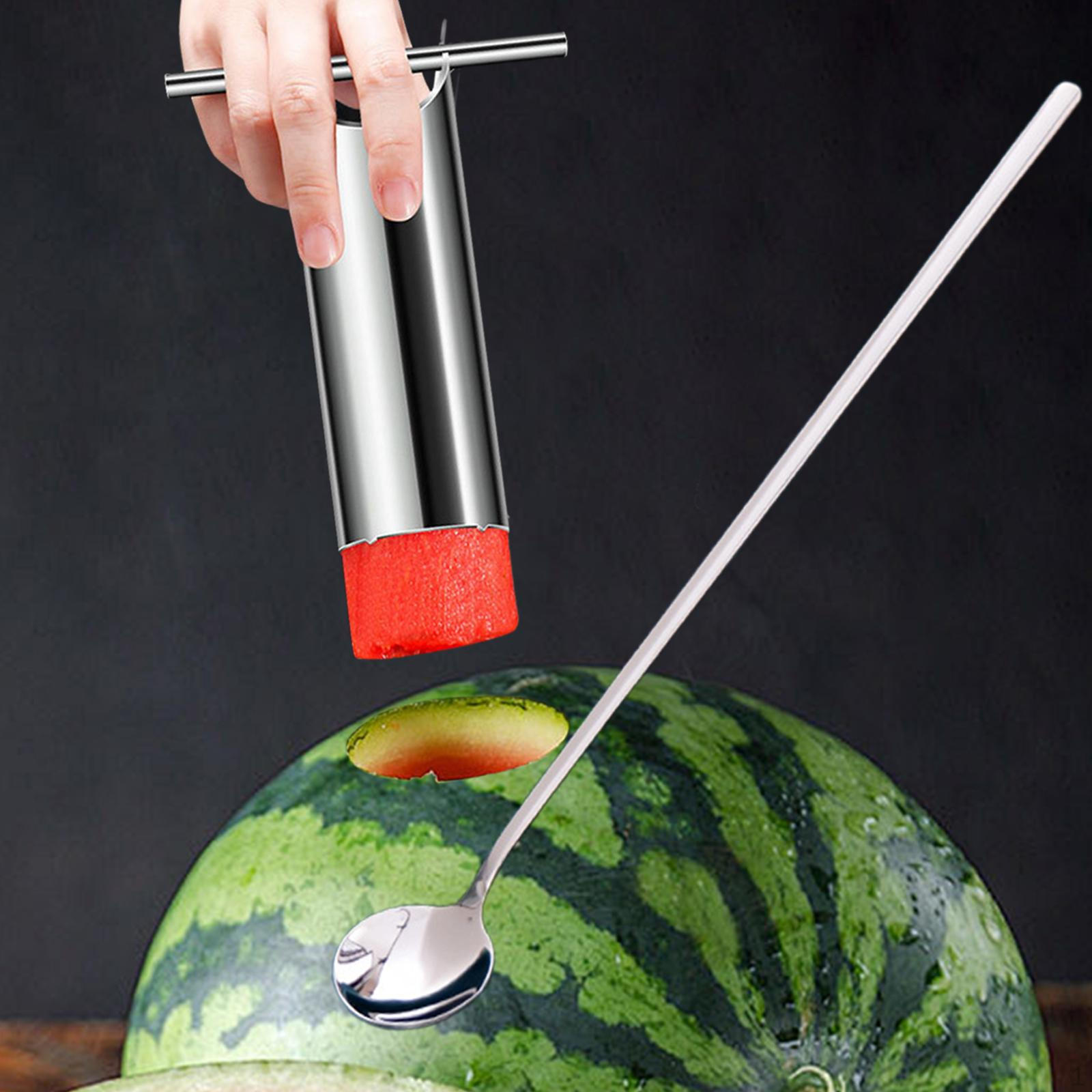 

Melon Opener Cutter Watermelon Puncher Portable Pulp Separator Fruit Tool Baller Spoon Corer L