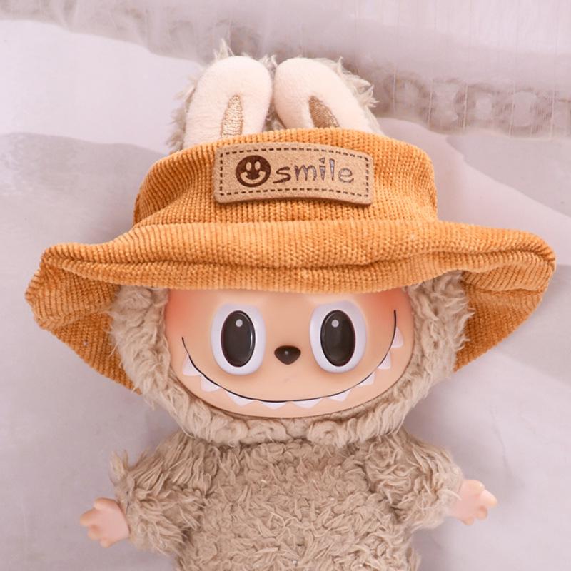 Pandantiv pălărie Labubu de 17 cm: Accesoriu vestimentar/Breloc/Amulet pentru geantă de umăr/Cană cu apă