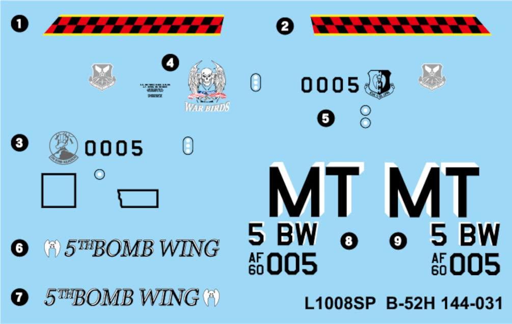 Great Wall Hobby 1/144 scale US Navy B-52H Strategic Bomber Special Marking Plastic Model L1008SP Molded in Color