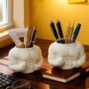 Kreativer Muskelmann Stifthalter eine Maskuline Skulptur Heimaufbewahrung Ornament Büro Schreibtischdekoration Geschenk für Freund
