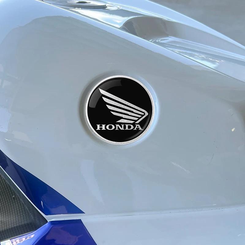 Pair 3D Motorcycle Modified Car Sticker Metal Aluminum Round Decal Motorcycle Stickers For Honda CRF CB CR XR CRM CBR