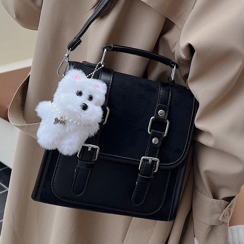 2025 autumn new textured high-value messenger bag women's niche fashion backpack daily commute light backpack