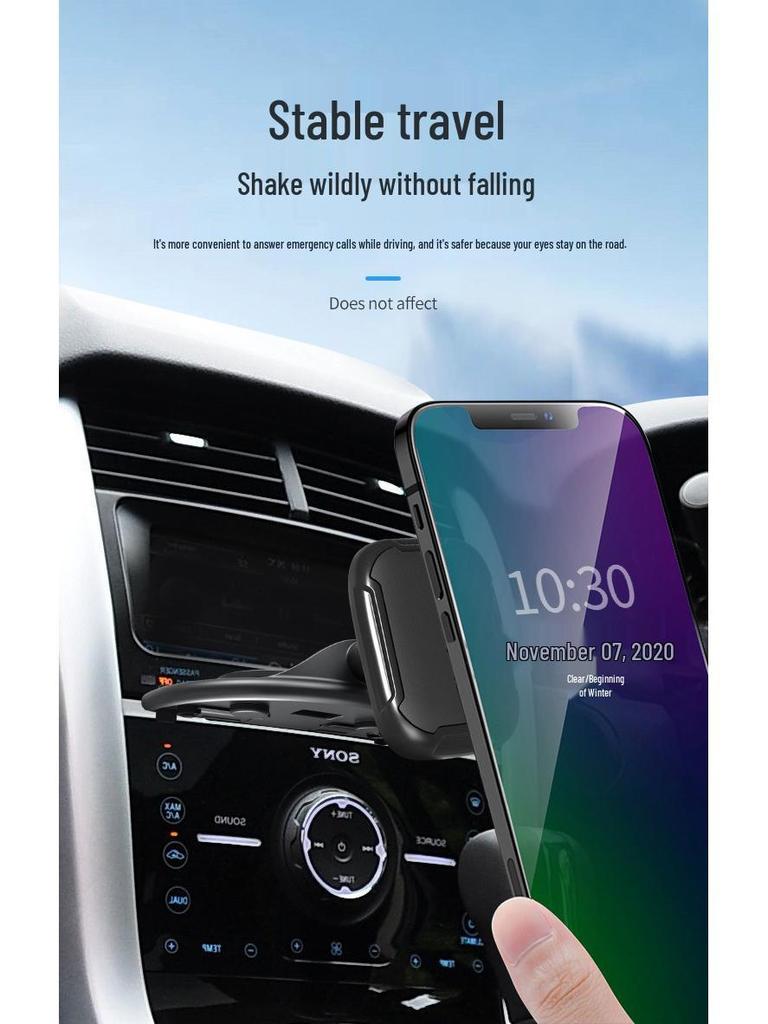 360° Multi-functional In-Car Phone Holder for CD Slot