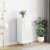 Sideboard High Gloss White 34.5 x 34 x 90 cm Engineered Wood