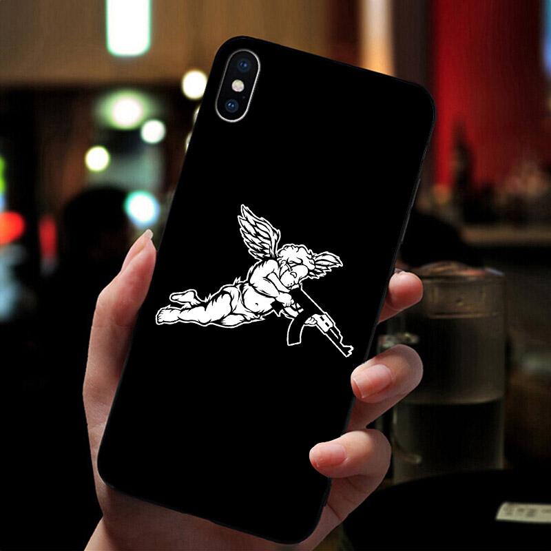Funny little angel Cupid Soft Matte Phone Case For Iphone SE 11 Pro Max Xs 12 Mini Shell X XR 6 8 6S 7 Plus 5S TPU Mobile Cover
