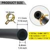 1/4 ID Fuel Gas Line Hose Fit For Briggs & Stratton Craftsman MTD Kawasaki Kohler Small Engines Generator Powersports W/ 20 Clamps Rubber Black 8