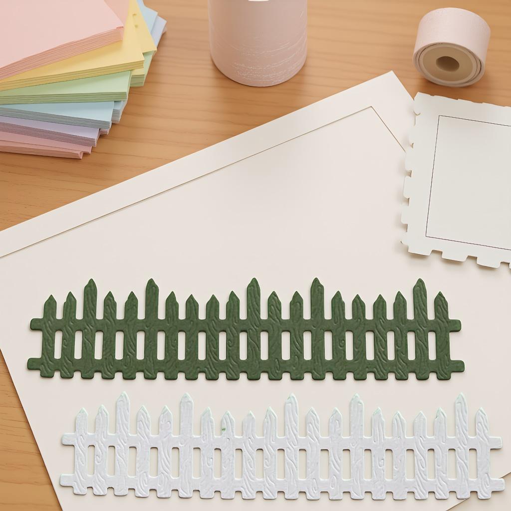Fence Metal Cutting Dies Stencils Scrapbooking Embossing DIY Crafts Paper Cards Album Decor Metal Dies Cut