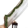 Christmas Garland for Mantle Realistic Green Pine Wreath Faux Garland for Fireplace Tree Mantel Outdoor Porch Indoor Stair Table