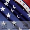 Round Tablecloth Star Patterned Polyester Fabric with Decorative Border for Dining Parties and Events Use