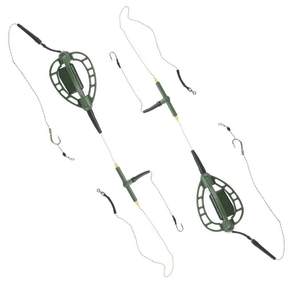 2Pcs European Style Long Line Carp Nesting Device Fishing Set Carp Fishing Bait Feeder
