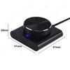 USB Volume Control Knob Audio Controller with Play/Pause/Back/Forward Volume Control Adjuster with USB Cable for Windows/ Os