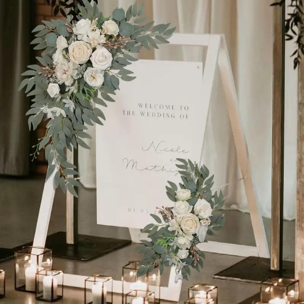 Simulation Bouquet Chair Back Flower High-end Wedding Table Staircase Decoration Handmade DIY Finished Product