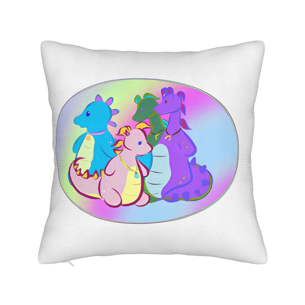 Dragon Tales Pillow Case  Comfy Pillow Cover Morden Cushion Cover For Living Room Chair