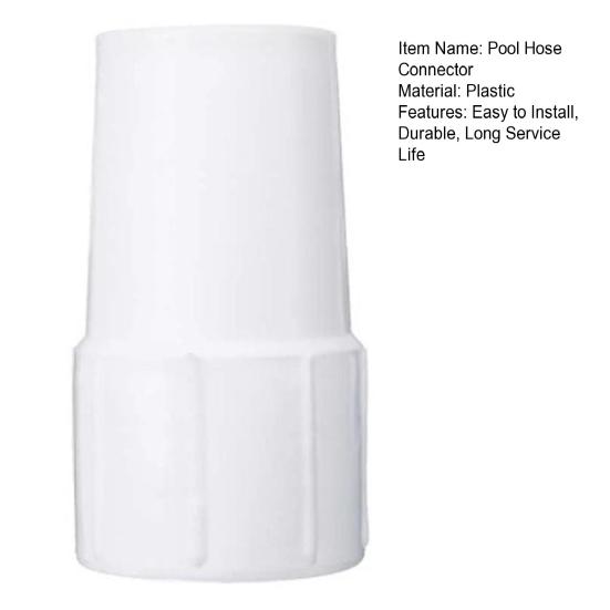 Pool Hose Connector Easy to Install No Odor Plastic 38mm Suction Pipe Adapter Swimming Pool Cleaning Tool Household Supplies