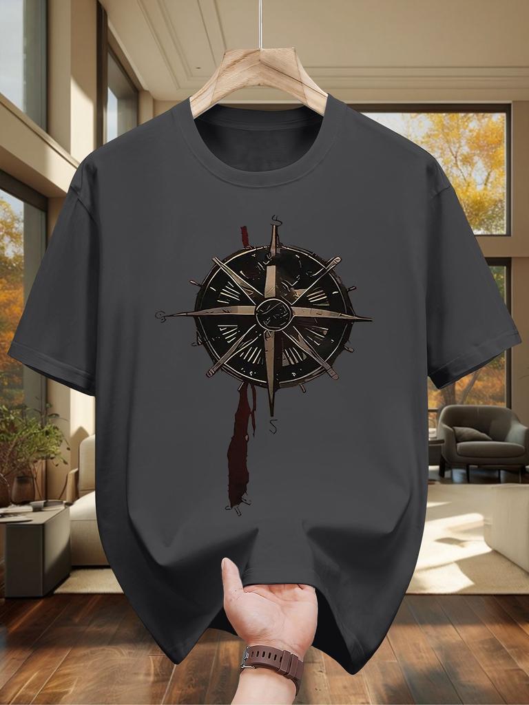 Men Summer Trendy Versatile Simple New Style 100 Cotton Tshirt Suitable Both Men and Women Comfortable and Breathable Fabric