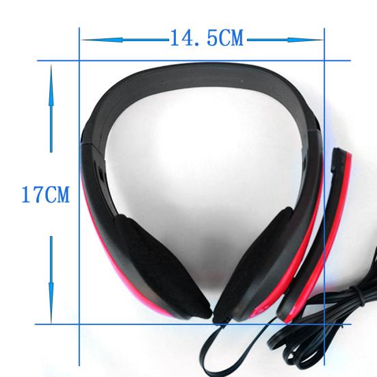 3.5mm Wired Stereo Gaming Headset Noise Canceling Lightweight Headphone with Mic