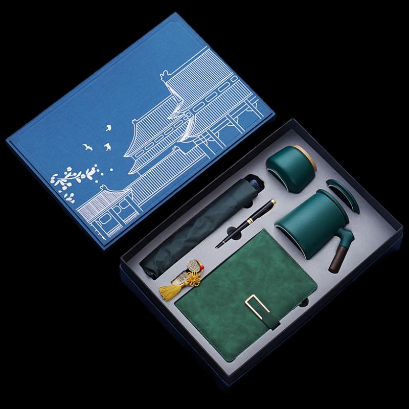 Premium Ceramic Tea Cup Business Gift Set