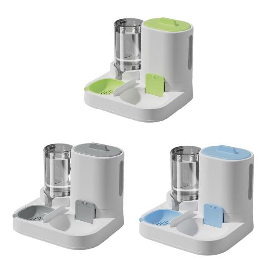2-in-1 Automatic Cat Feeder And Water Dispenser Large Capacity Pet Food Feeder And Water Bowl for Small Medium Dogs Cats