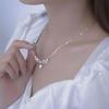 Bay Leaf Goddess Necklace: Elegant Water Drop Collarbone Chain, Versatile High-End Gift for Girlfriend
