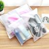 5pcs Plastic Repeatable Zipper Bag Make Up Cosmetic Travel Storage Bag Organizador Shoes Bag Waterproof Cloth Storage Organizer