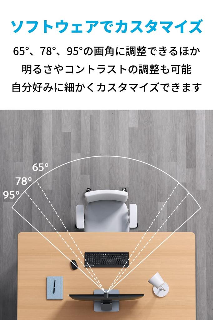 ANKER PowerConf C200 2K Compact Gain Angle Cover / Webcam/Noise Reduction/Auto Control/Auto Focus/View Adjustment/Privacy