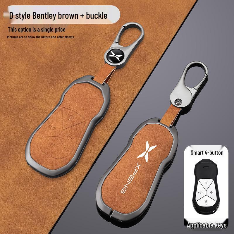 Premium Car Key Case & Chain for Xiaopeng P7, G6, P7i, P5, G3, G3i, G9 Models