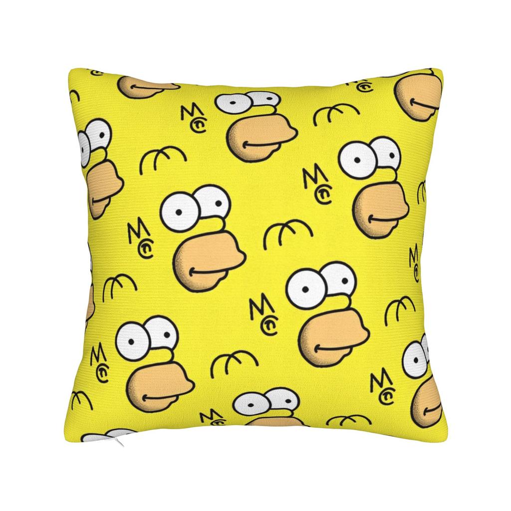 ציפיות לכריות נוי הפנים של S-Simpsons אביזרים לבית כיסוי ציפית לכרית זריקה עם רוכסן גדלים מרובים