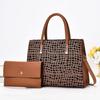Luxury Design Tote Bag for Women, Leather Business Office Work Commuting Female Shoulder Bag with Small Clutch Handbag Purse