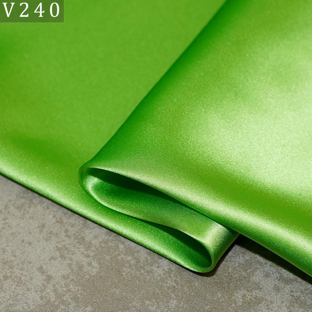 HYSK Natural Genuine Pure 100% Silk Crepe Satin Fabric Silk China Duchess Plain Brown by Meter for Dress Bedding Wedding
