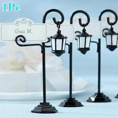 1 Stück Straßenlaterne Form Hochzeit Gefälligkeiten Party Supplies Dekoration Empfang Clip Anzahl Tischkarten Name Halter Sitz Karte