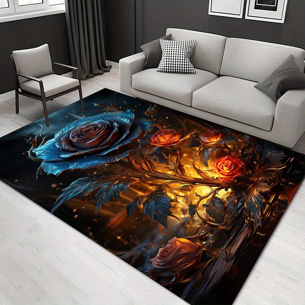

1pc 17793567410 Pattern Carpet, Area Rug For Living Room Bedroom Room Bed Chair Laundry Entryway Corridor Yard Non-slip Outdoor Camping Rug 60cm by 90cm