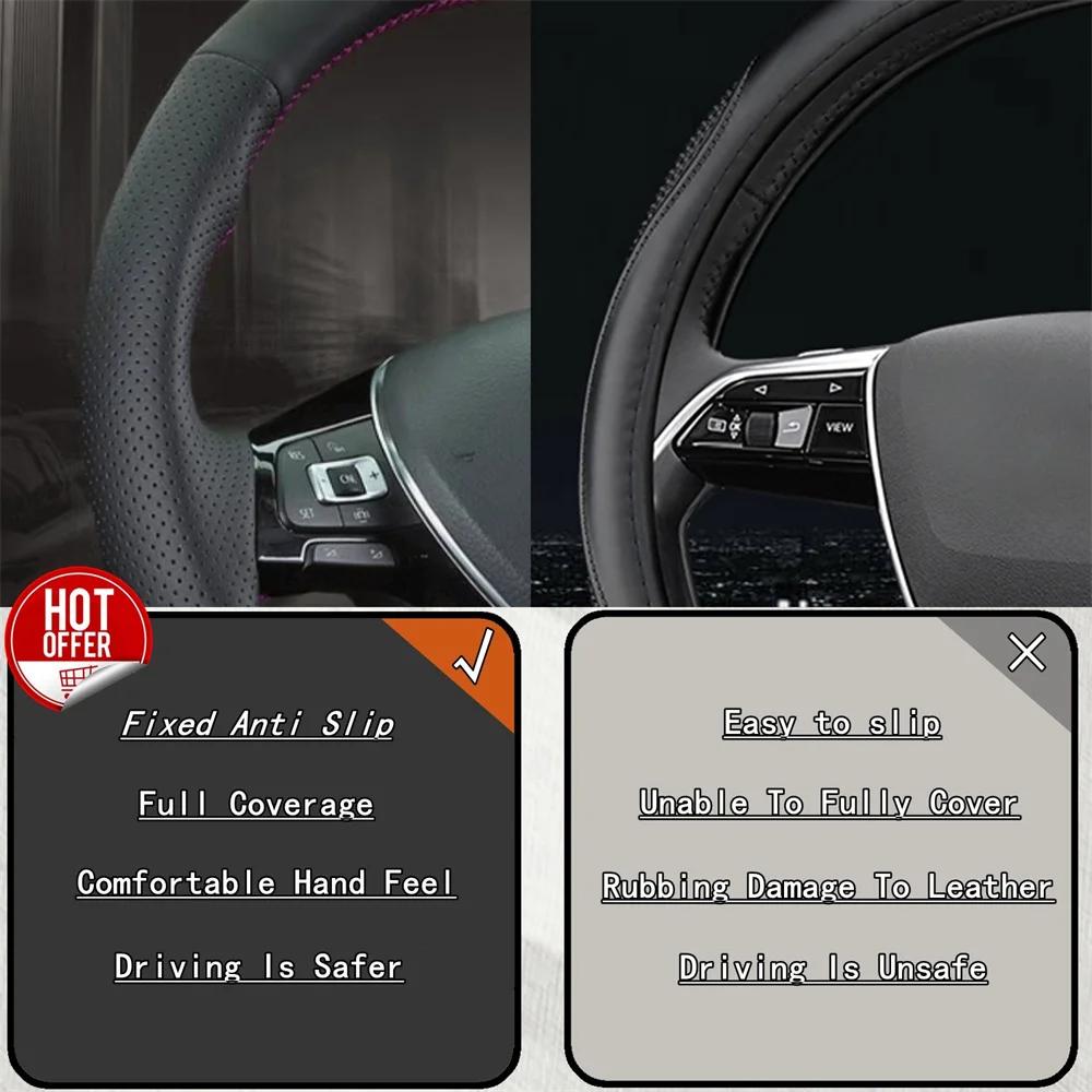 DIY Car Steering Wheel Cover Carbon Fiber Leather For Mercedes-Benz A45 AMG W205 C43 C63S AMG CLA45 CLS63 AMG GLC 43 63 AMG
