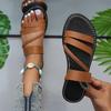 Womens Chic Braided Open Toe Anti Slip Sole Beach Casual Slide Sandals Flip Flops