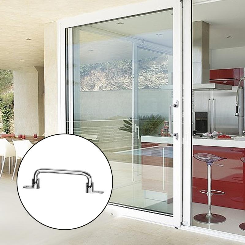 90 Degrees Folding Door Pull Stainless Steel Rustproof Cabinet Pull Handle Equipment Exterior Handle Hardware Accessory